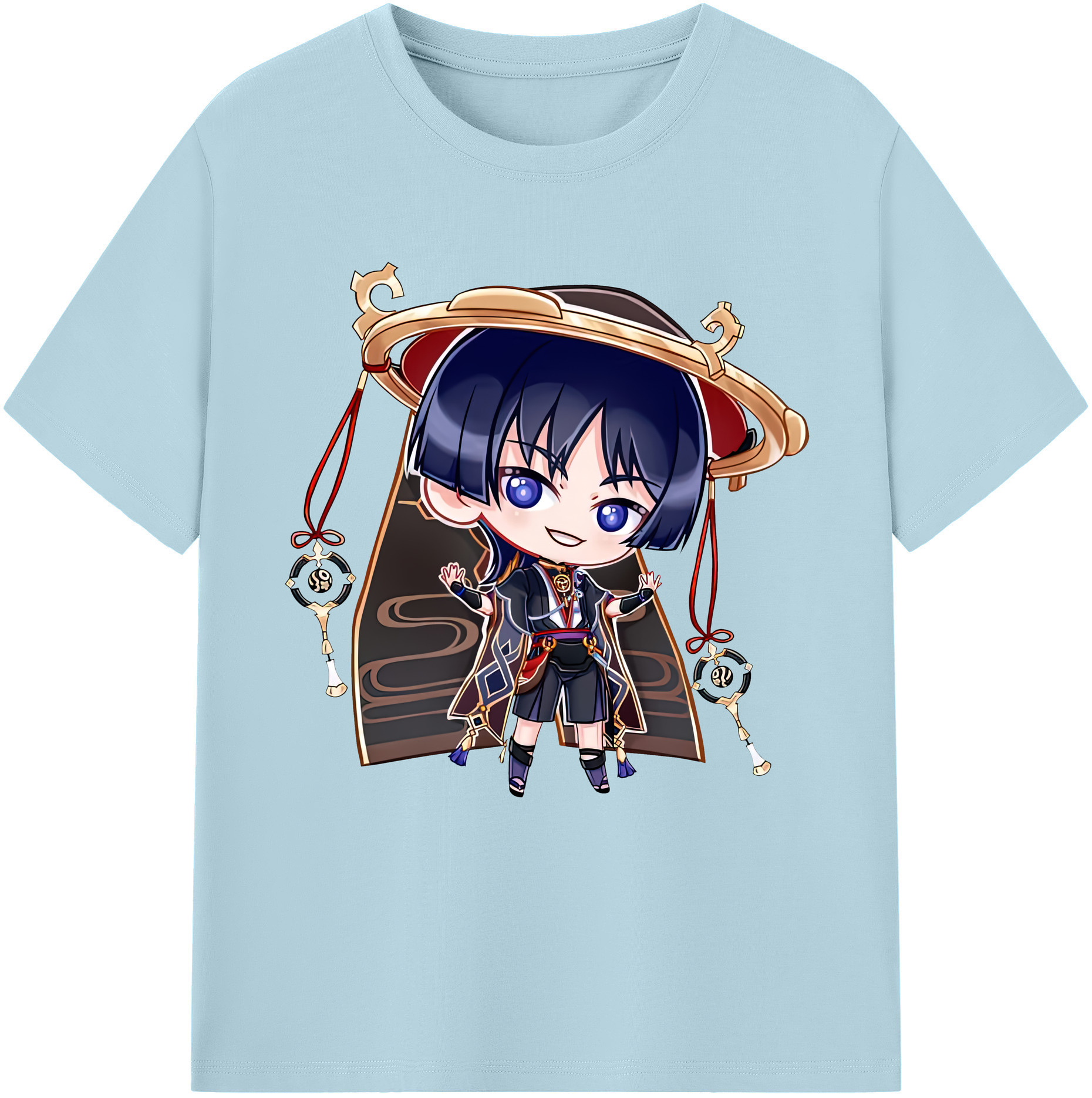 げんし神 さんペい genshin Sanpei 綿100％半袖Tシャツ（フロントプリント）